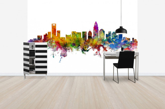 PHOTOWALL / Charlotte North Carolina Skyline (e30461)