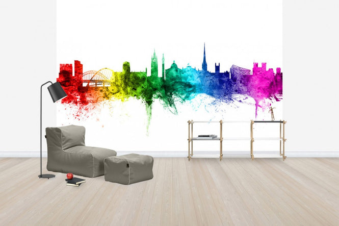 PHOTOWALL / Newcastle Skyline Rainbow (e30513)