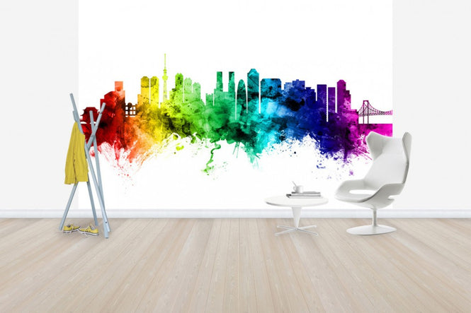 PHOTOWALL / Tokyo Skyline Rainbow (e30514)