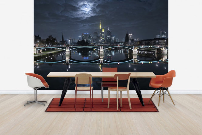 PHOTOWALL / Frankfurt at Full Moon (e30607)