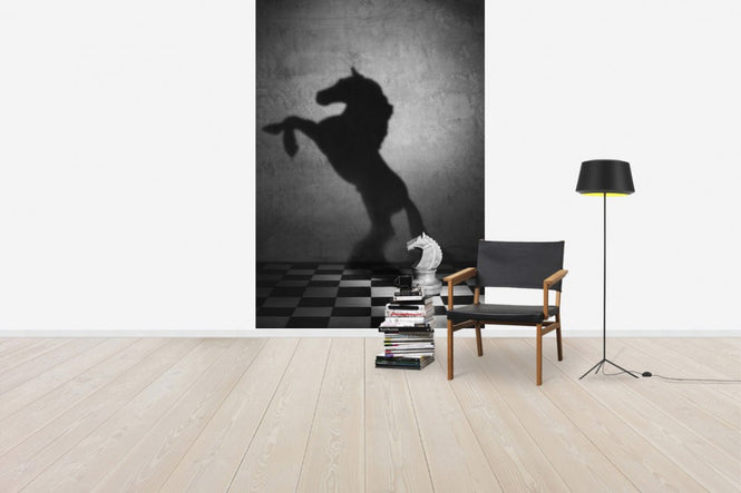 PHOTOWALL / The Soul of a Mustang, black and white (e40915)