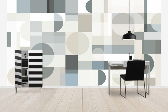 PHOTOWALL / Geometry - Beige (e41061)