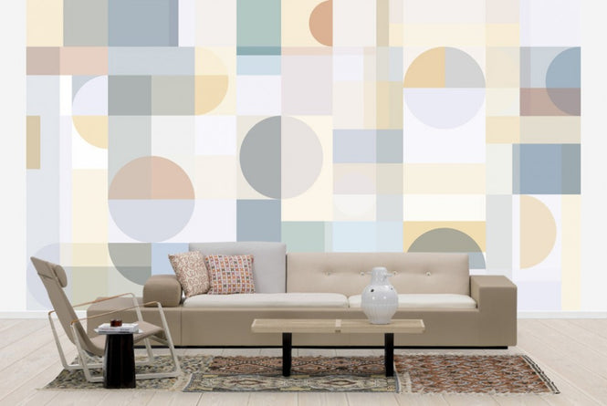 PHOTOWALL / Geometry - Yellow (e41062)