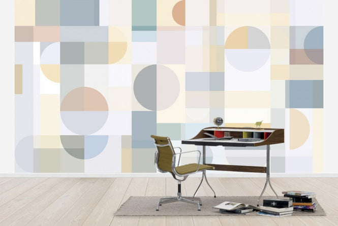 PHOTOWALL / Geometry - Yellow (e41062)