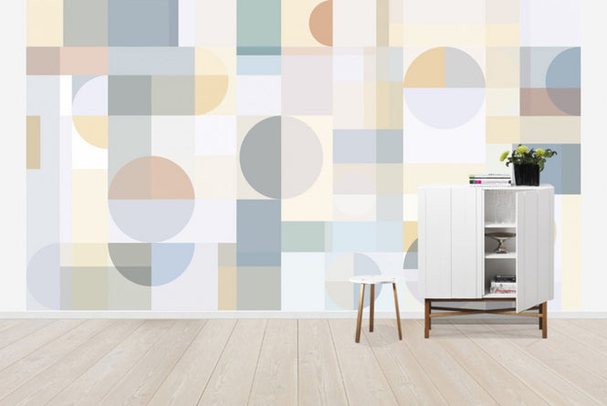 PHOTOWALL / Geometry - Yellow (e41062)