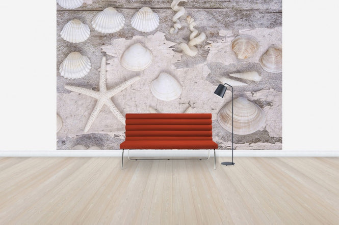 PHOTOWALL / Beach Treasures White (e50206)