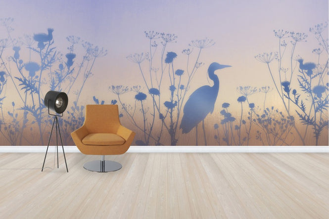 PHOTOWALL / Blue Dawn Silhouettes (e50315)