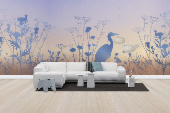 PHOTOWALL / Blue Dawn Silhouettes (e50315)
