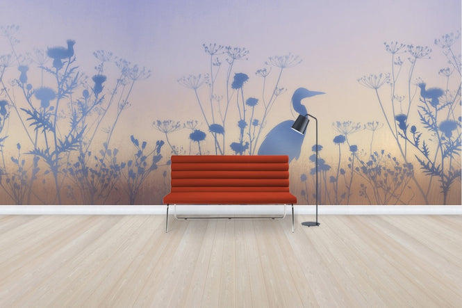 PHOTOWALL / Blue Dawn Silhouettes (e50315)