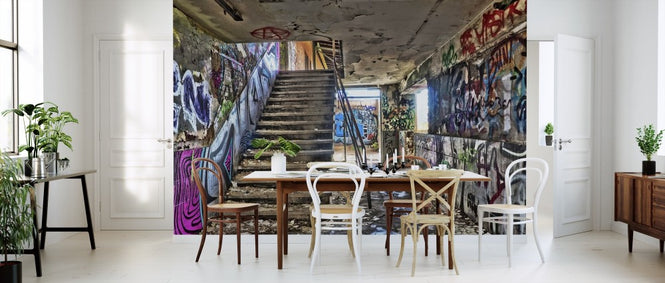 PHOTOWALL / Abandoned Building Staircase (e310796)
