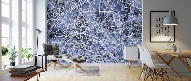 PHOTOWALL / Paris France City Street Map (e311397)