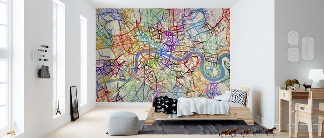 PHOTOWALL / London England Street Map (e311413)