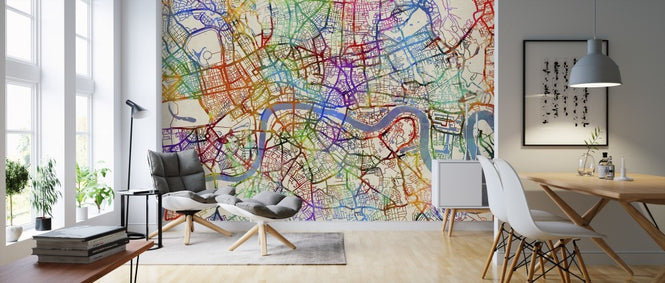 PHOTOWALL / London England Street Map (e311413)