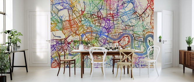 PHOTOWALL / London England Street Map (e311413)