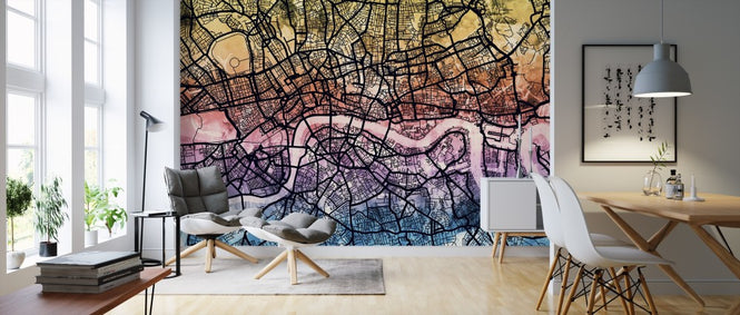 PHOTOWALL / London England Street Map (e311427)