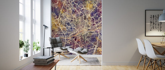 PHOTOWALL / Frankfurt Germany City Map (e311548)