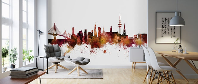 PHOTOWALL / Hamburg Germany Skyline (e311838)