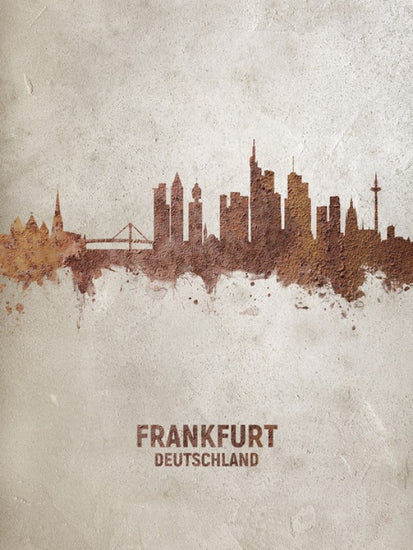 PHOTOWALL / Frankfurt Germany Rust Skyline (e312125)