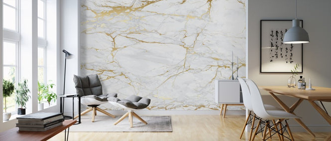 PHOTOWALL / Marble with yellow veins (e312903)