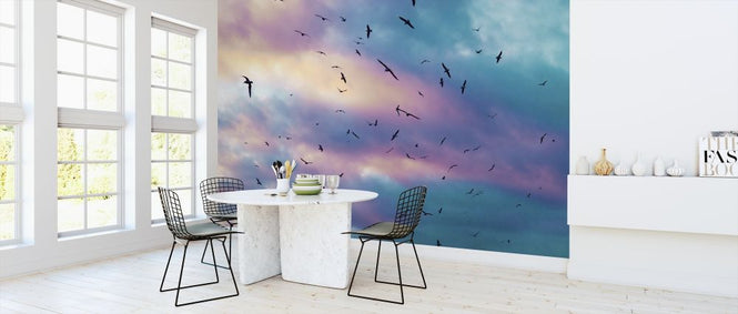 PHOTOWALL / Birds in Colorful Sky (e313611)