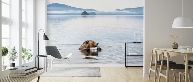 PHOTOWALL / Bear Eating in the River (e315332)