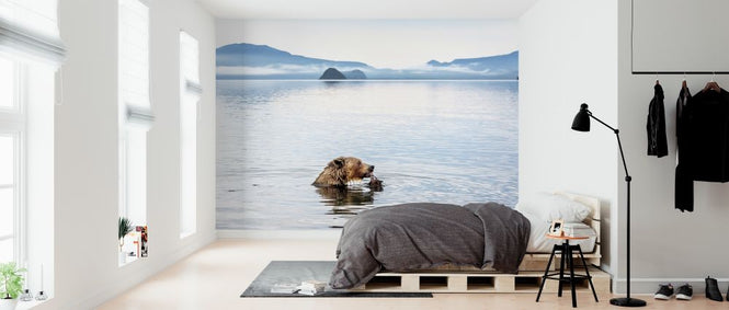 PHOTOWALL / Bear Eating in the River (e315332)