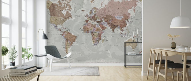 PHOTOWALL / Executive Political World Map (e316085)