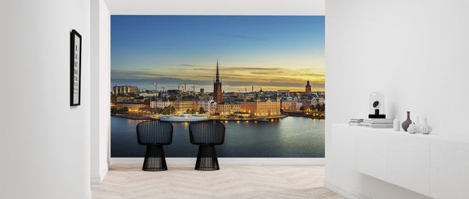 PHOTOWALL / Sunset over Riddarholmen Stockholm (e315884)