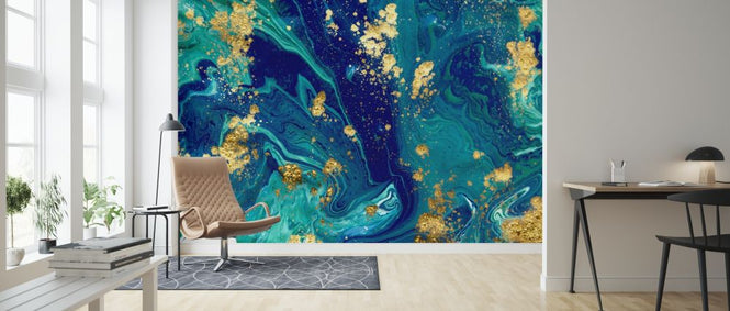 PHOTOWALL / Blue Liquid Marble (e315916)