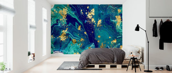 PHOTOWALL / Blue Liquid Marble (e315916)