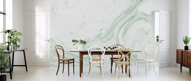 PHOTOWALL / Suminagashi Marbling - Midori (e315566)