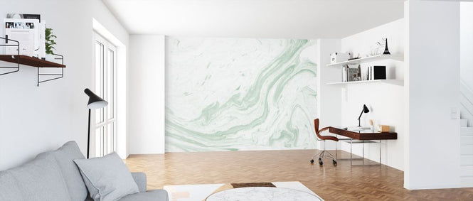 PHOTOWALL / Suminagashi Marbling - Midori (e315566)