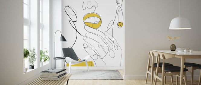PHOTOWALL / Bold Mustard Lip (e316717)