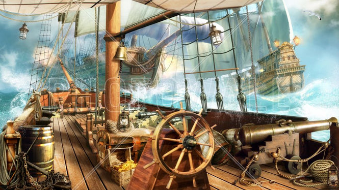 PHOTOWALL / Ship on Stormy Sea (e317421)