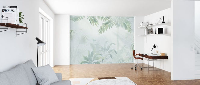 PHOTOWALL / Foggy Jungle - Leafy (e317746)