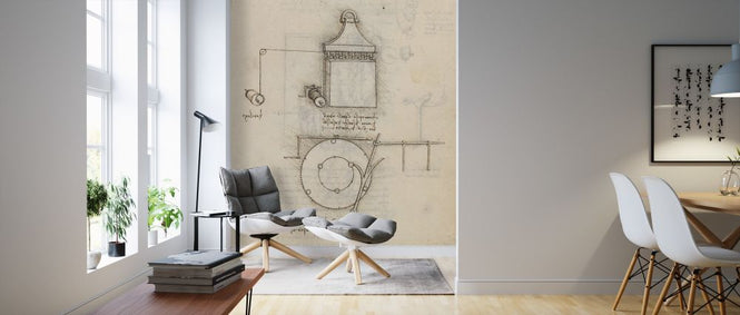PHOTOWALL / Pulley System - Leonardo Da Vinci (e317127)