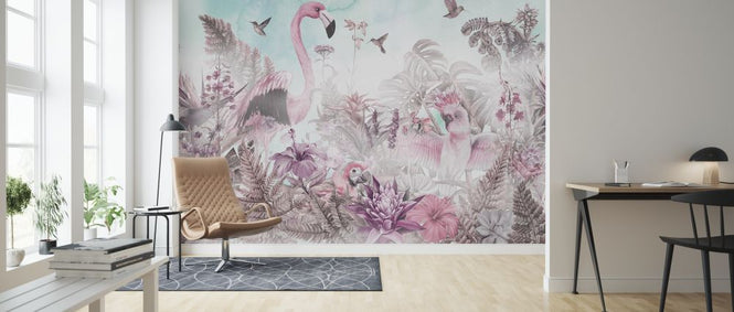 PHOTOWALL / Giant Flamingo - Pink (e318422)