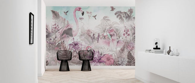 PHOTOWALL / Giant Flamingo - Pink (e318422)