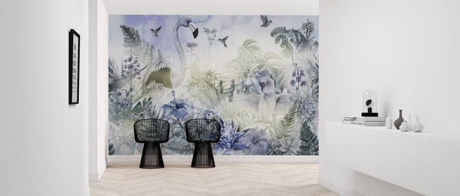 PHOTOWALL / Giant Flamingo - Sapphire (e318423)