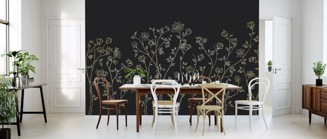 PHOTOWALL / Crescent Vegetative - Dark Grey (e318446)