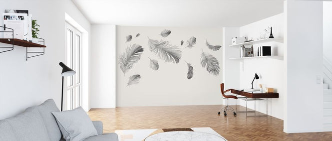 PHOTOWALL / Flying Feathers - Bright (e318459)