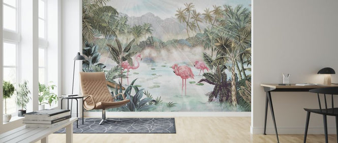 PHOTOWALL / Flamingo Essay - Emerald (e318653)