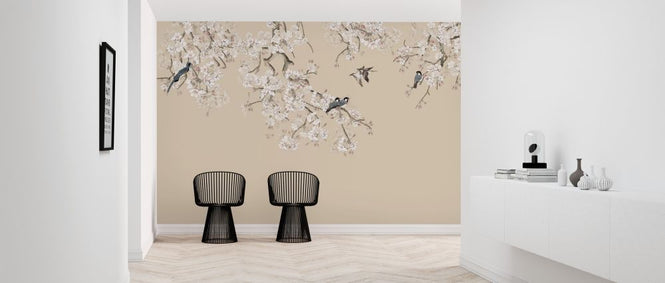 PHOTOWALL / Birds Hangout - Peach (e318874)