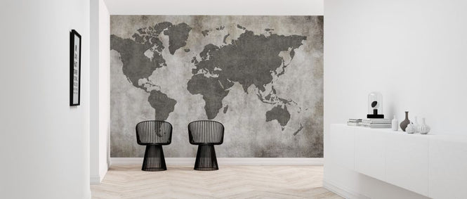 PHOTOWALL / Frayed Wall World Map (e319125)