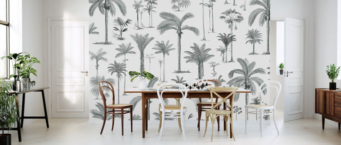 PHOTOWALL / Brazilian Palms - Ash Green (e319274)