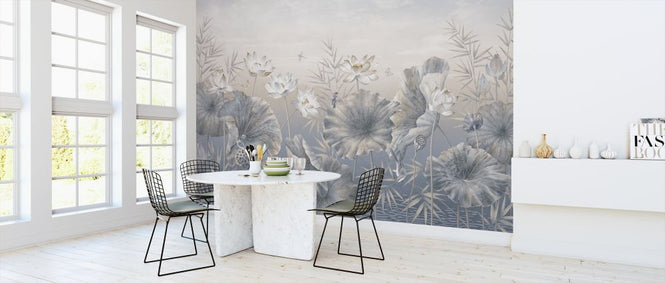 PHOTOWALL / Doux Vegetation - Pale Blue (e319247)
