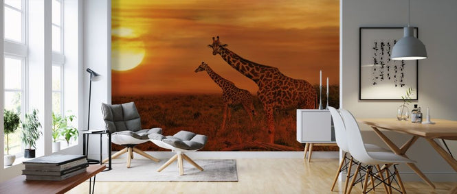 PHOTOWALL / Elephants and Giraffes (e317881)