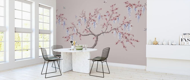 PHOTOWALL / Ineffable Tree - Pink Blue (e319930)
