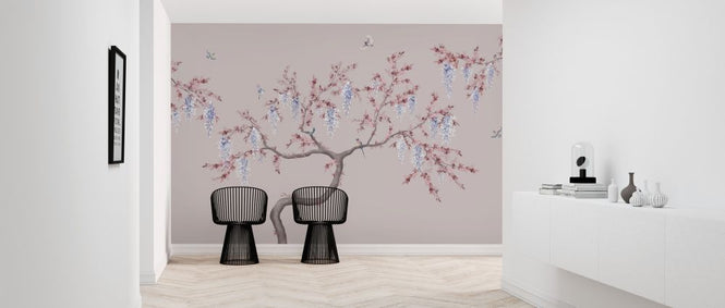PHOTOWALL / Ineffable Tree - Pink Blue (e319930)