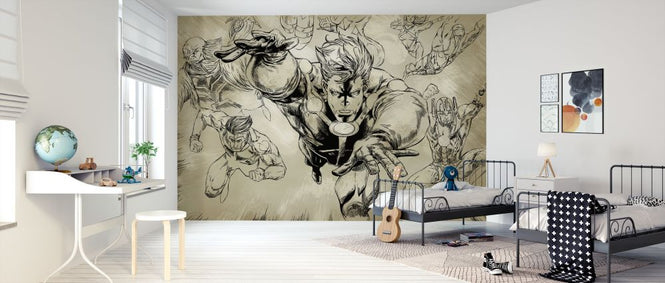 PHOTOWALL / Superheros - Sepia (e320288)